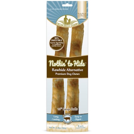 Nothin To Hide Fieldcrest Farms Nothin' to Hide Beef Grain Free Chews For Dogs 10 in. 2 pk 153